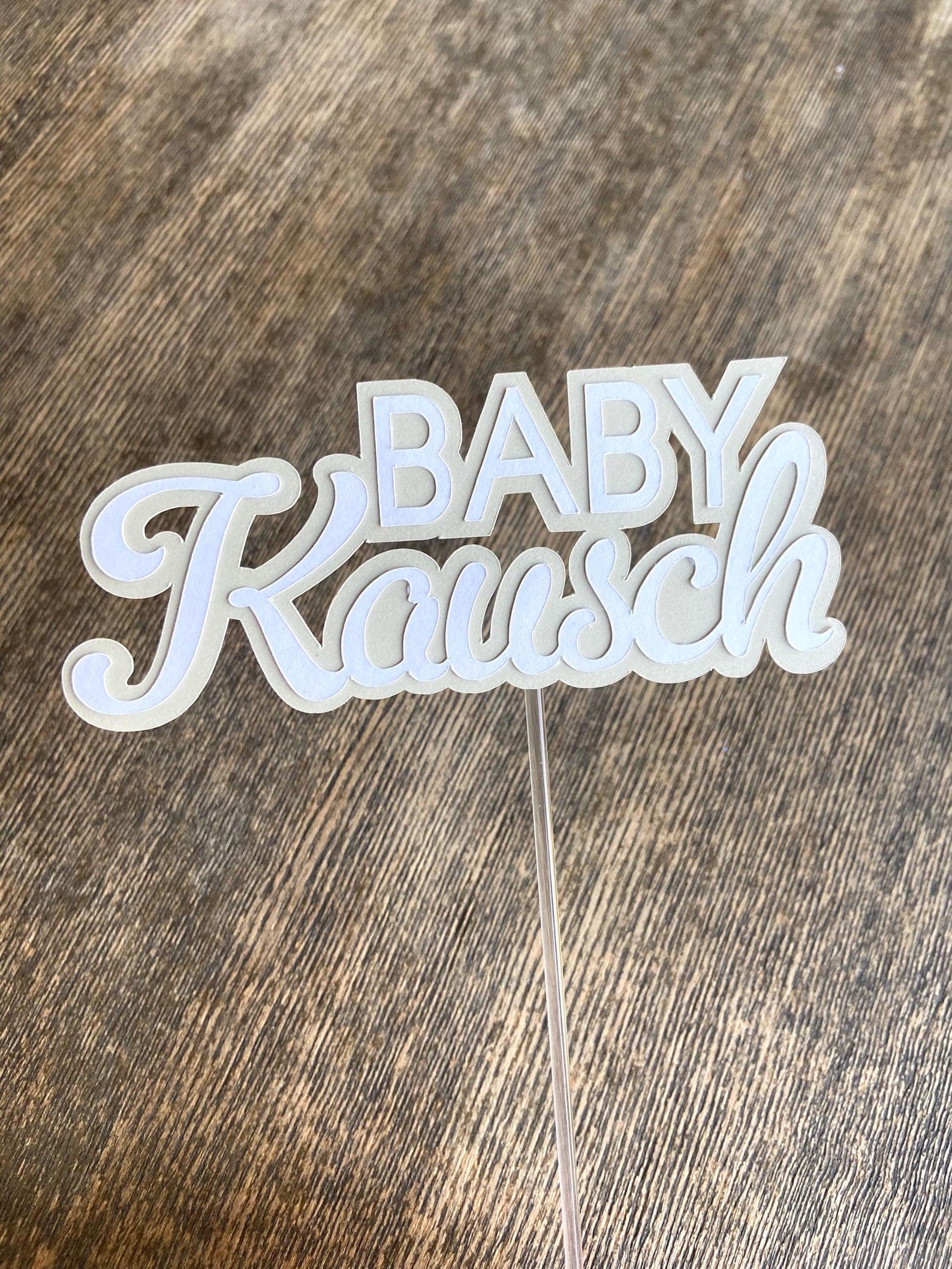 Baby Name Cake Topper