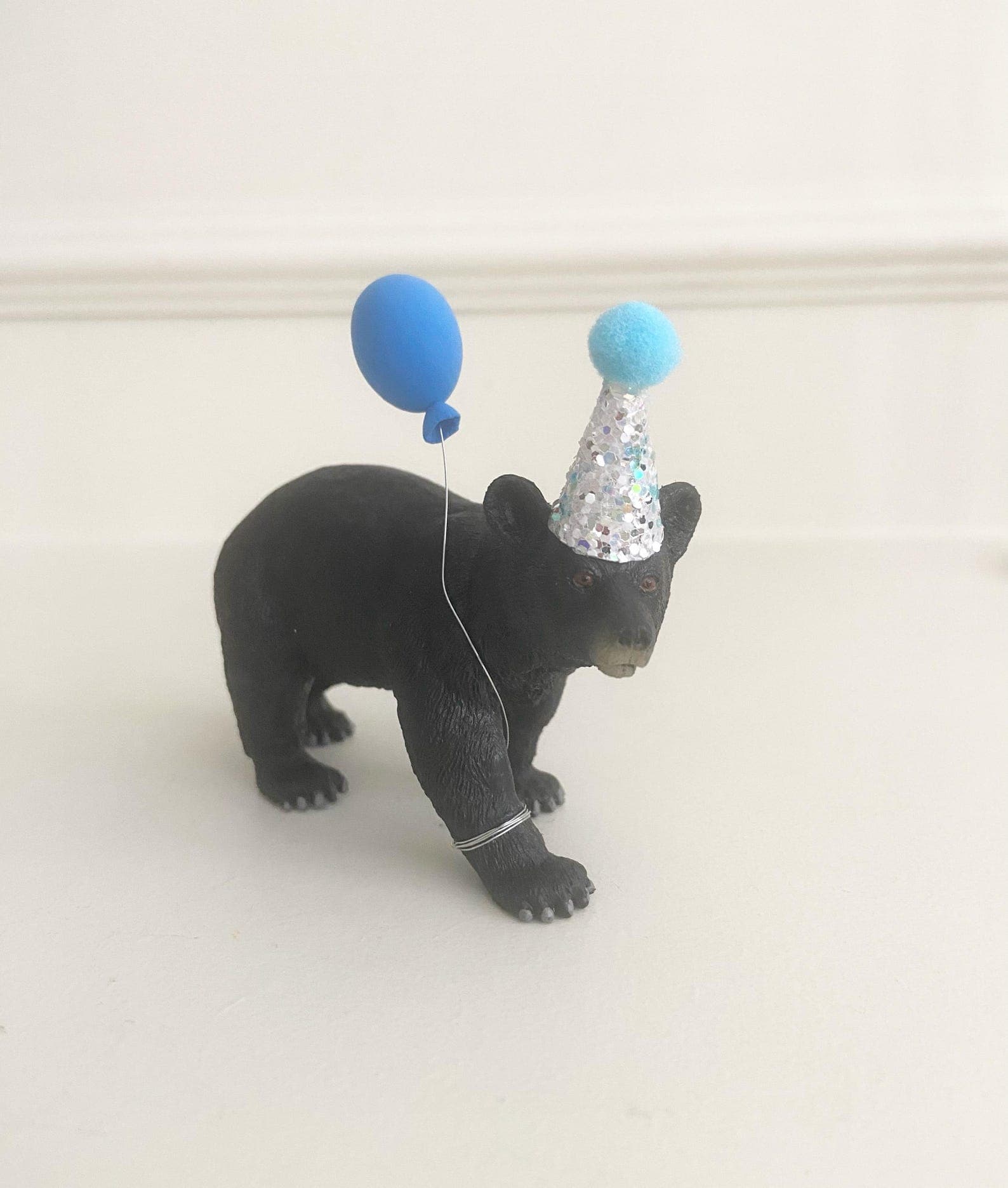 Custom Black Bear Cake Topper