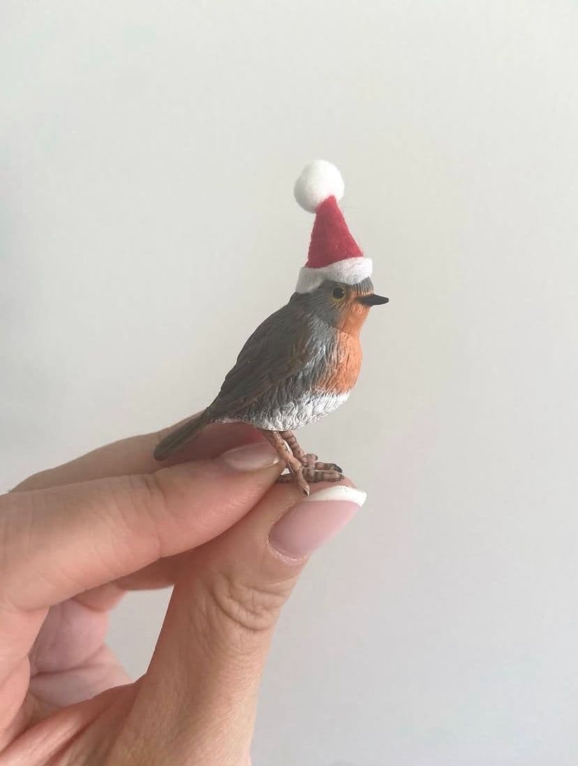 Christmas Robin Cake Topper